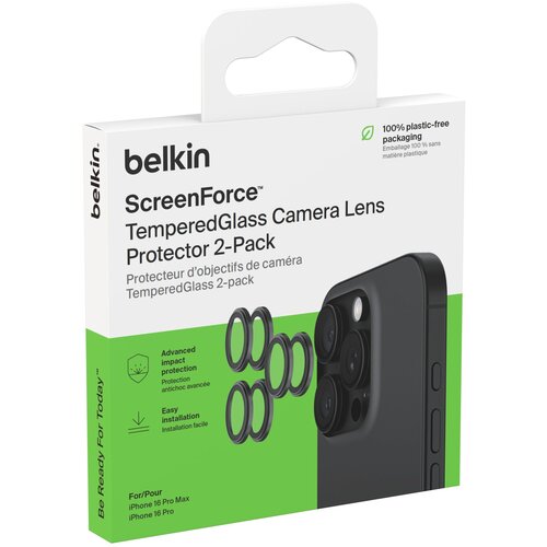 Belkin 1x2 Kameralinsenschutz TempGlass iPhone 16Pro /16ProMax Slike