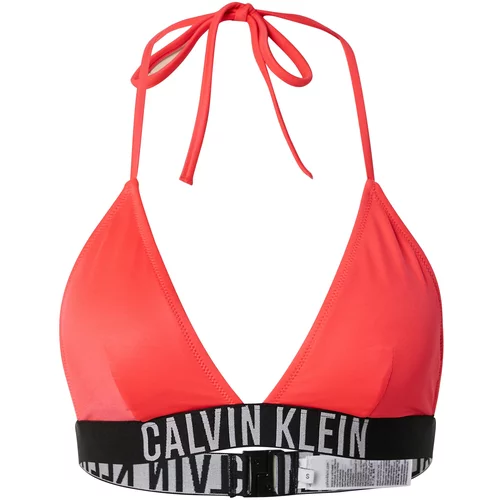 Calvin Klein Swimwear Bikini zgornji del siva / rdeča / črna