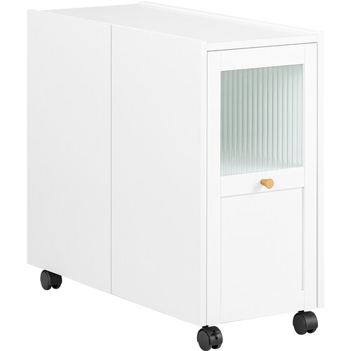 SoBuy nizka omarica, omara s kolesi, večnamenska omara FBT150-W, (22108507) Slike
