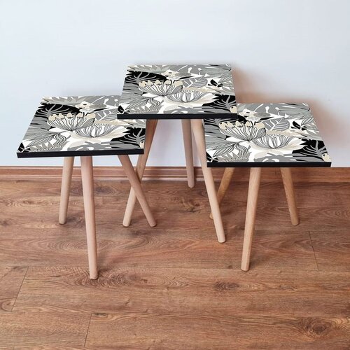 Hanah home Set 3 stočića 3Shp213 White Cene