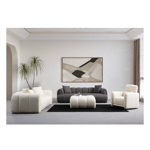 Atelier Del Sofa Trosed Puffy 3 Obična, 255x115x77 cm, Antracit Cijene