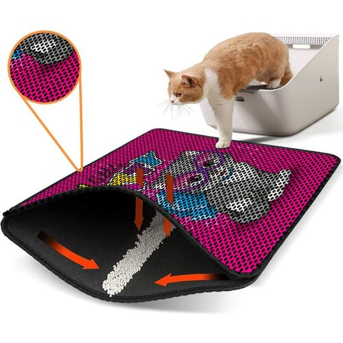 WALLXPERT Nrszn0244 Multicolor Cat Litter Mat Cene