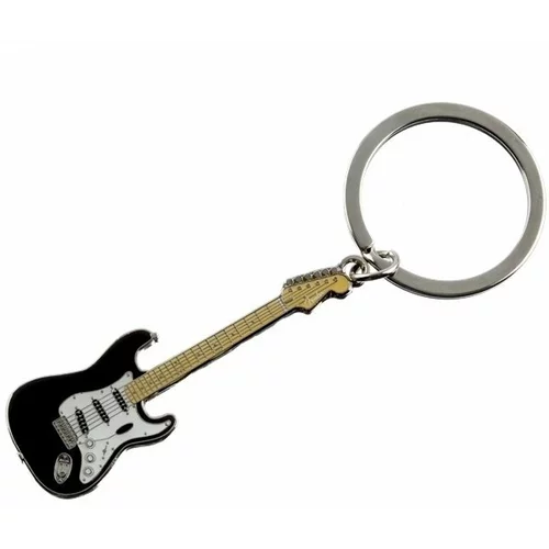 Fender Stratocaster Obesek za ključe Črna