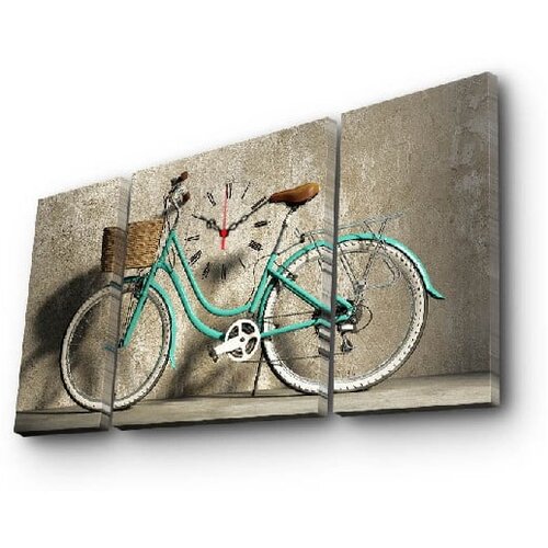 ClockArt stenska ura Bike, 84 x 45 cm Slike