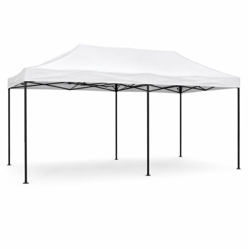 Paviljon 6x3m sa mehanizmom za sklapanje - beli Cene