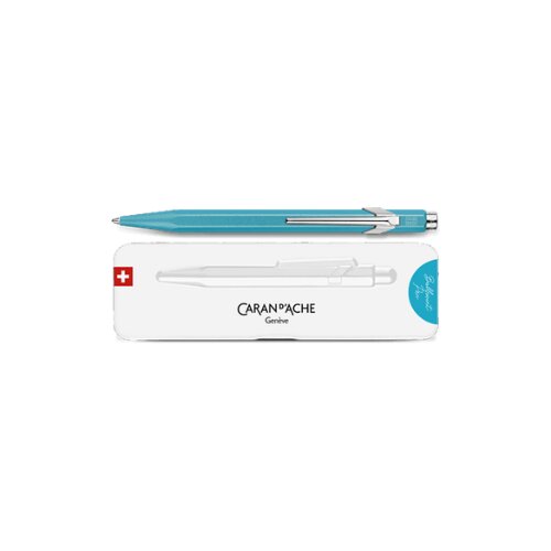 CARAN D'ACHE Hemijska olovka 849 Colormat-X slim pakovanje turquoise blue Cene