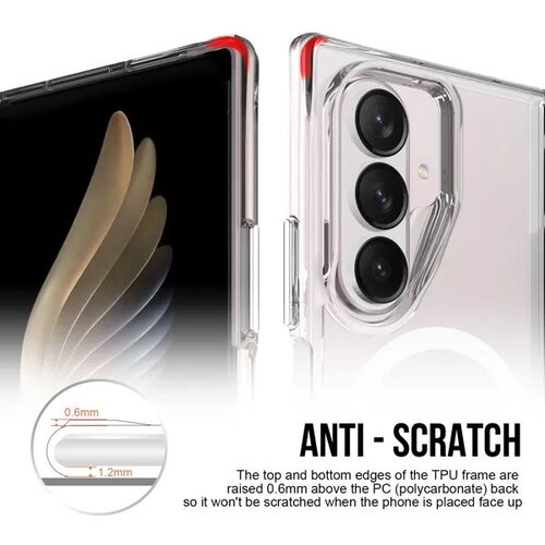 Samsung MaxMobile TPU maska Drop-Proof Pure MagSafe za Galaxy Z Fold 8 Ultra, prozirna Slike