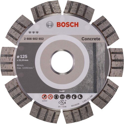 Bosch dijamantska rezna ploča za beton Best for Concrete 125 x 22,23 x 2,2 x 12 mm - 2608602652 Cene
