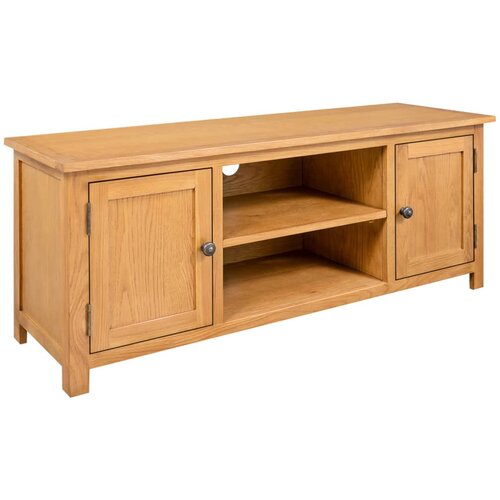 vidaXL TV omarica 110x35x44 cm trdna hrastovina Cene