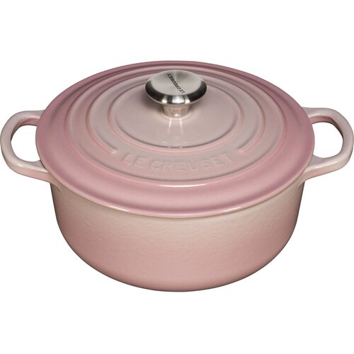 Le Creuset Signature Cast Iron- Round Casserole 20cm shellpink Cene