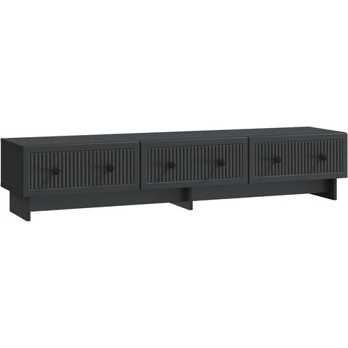 vidaXL TV omarica s predalom Črna 147 x 34,5 x 30 cm Inženirski les, (5000210284) Cene