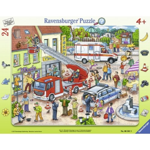 Ravensburger puzzle (slagalice) - Spasavanje životinja u gradu Slike