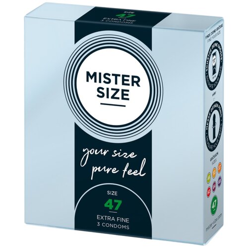 Mister Size tanek kondom - 47 mm (3 kosi) Cene