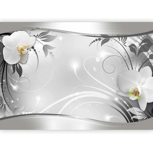  Foto tapeta - Silver Abstract 350x256 Cene