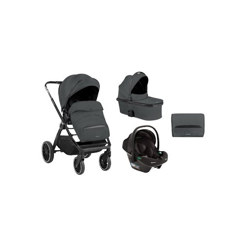 Cangaroo kolica Tiffany set 3u1 Dark Grey Slike