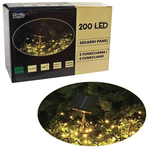 Denis LED Lučke solarne bele 200L, (20824722) Slike