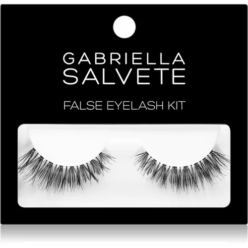 Gabriella Salvete False Eyelashes odtenek Black darilni set umetne trepalnice 1 par + lepilo za trepalnice 1 g