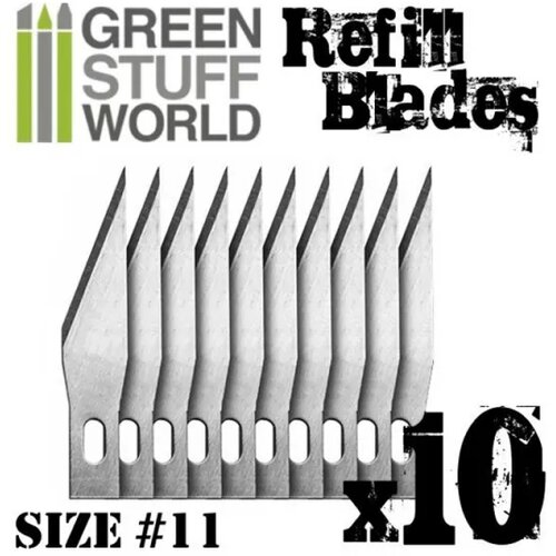 Green Stuff World mini hobby cutter refill blades - pack x10 (size 11) Slike