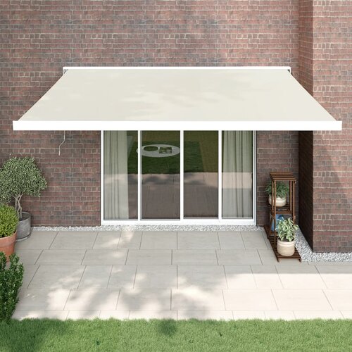 vidaXL Tenda na uvlačenje krem 4 x 3 m od tkanine i aluminija Cijene