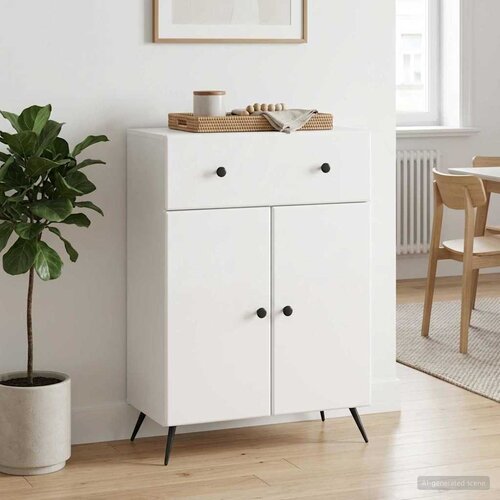  Kreveta Bijela visokog sjaja 66 x 34,5 x 90 cm Cijene