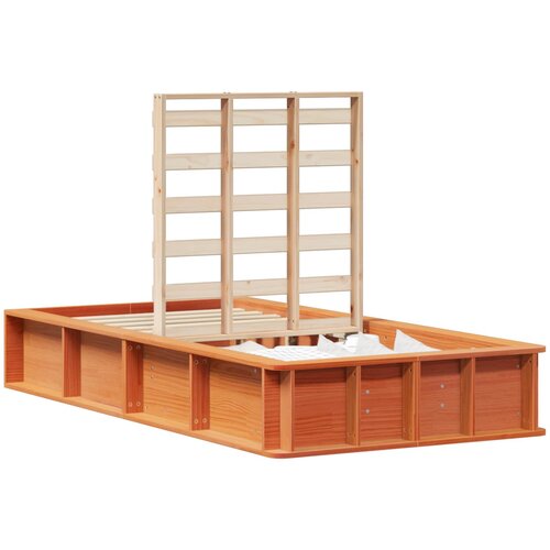 vidaXL Konstrukcija postelje Voskast rjav 100 x 200 cm, (5000126116) Cene