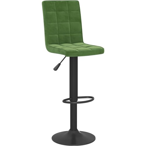 vidaXL Barski stolček temno zelen žamet, (20967342) Cene