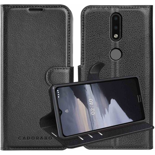 Cadorabo Ohi&scaron;je, združljiv z Nokia v oksidnem črnem - za&scaron;čitnem pokrovu z magnetnim zapiranjem, stoječo funkcijo in režo za kartico, (20694855) Cene