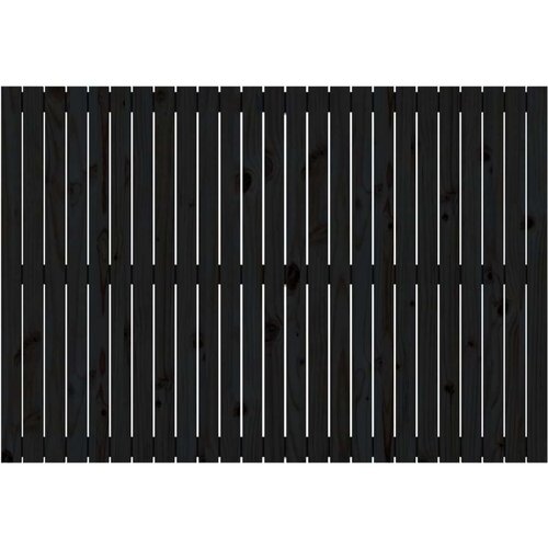  Zidno uzglavlje crni 159 5x3x110 cm od masivne borovine Slike