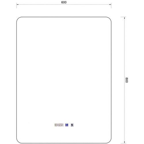 Linni ogledalo za kupatilo 8074 led 60x80 Slike