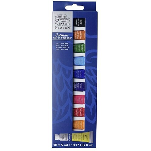 WINSOR &amp;amp; NEWTON Cotman Set akvarel boja (10 Kom. x 5 ml, Tuba) Slike