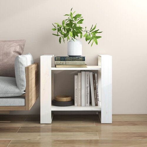 vidaXL Ormarić za knjige / pregrada bijeli 60 x 35 x 57 cm od borovine Cijene