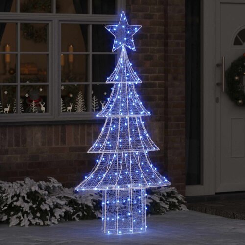  Božićno drvce s 240 LED svjetlima Plava 180 cm Akril Cijene