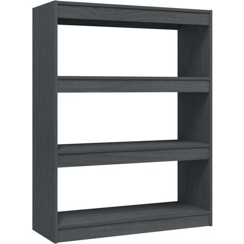 vidaXL Ormarić za knjige / sobna pregrada sivi 100x30x103 cm borovina Cijene