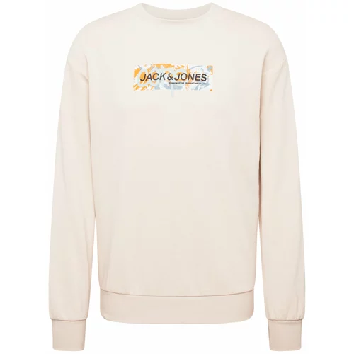 Jack & Jones Sweater majica 'SUMMER' bež / svijetloplava / narančasta / crna