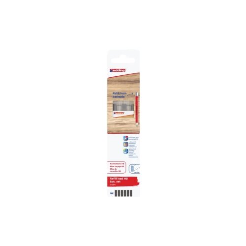 Edding HB Graphit 6er-Blister 4-8891-6-2090 zamjenski vrh crna 1 Set Slike