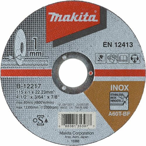 Makita Rezna ploča 115x1mm INOX B-12217 Slike
