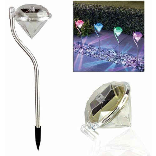  Solarna podna inox led rgb lampa diamond 300mAh Cijene