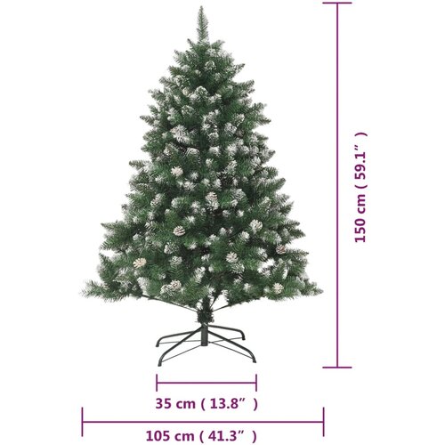  Umjetno božićno drvce sa stalkom 150 cm PVC Slike