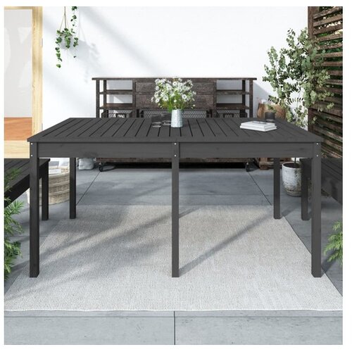 vidaXL Vrtni stol sivi 159 5 x 82 5 x 76 cm od masivne borovine Cijene