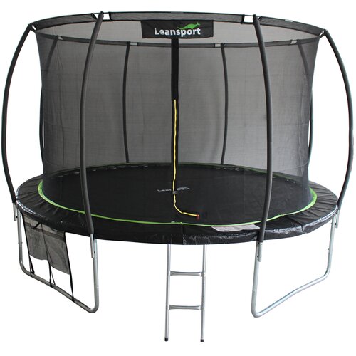 Lean sport trampolin max trampolin 14ft črn in zelena Slike