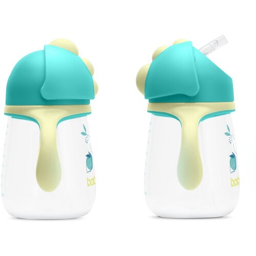 Baboo Cup with Silicone Straw skodelica s slamico Lagoon Fiesta 9m+ 260 ml Slike