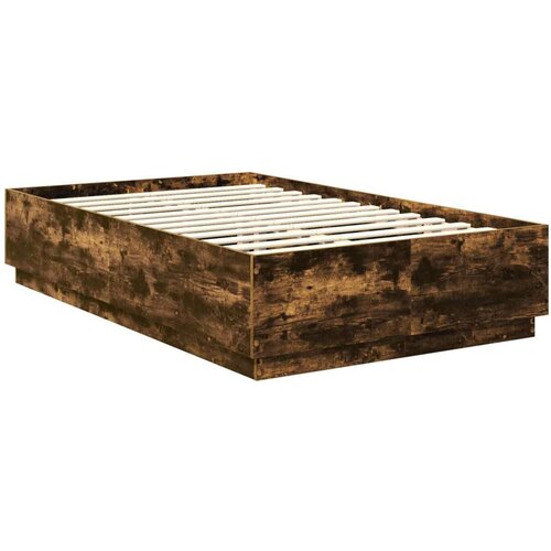  Okvir za krevet S LED lampica Dimljeni hrast 135 x 190 cm - Dimljeni hrast 135 x 190 cm Slike