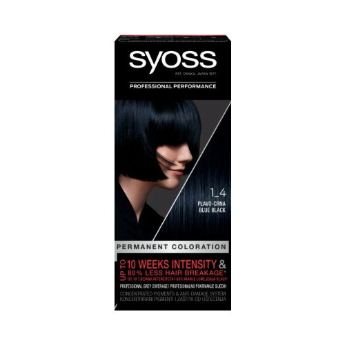 Syoss 1-4 blue black farba za kosu Slike