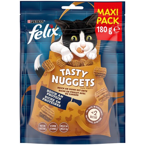 3 + 1 gratis! Felix prigrizki za mačke - Nuggets pi&scaron;čanec in raca (180 g x 4) Cijene