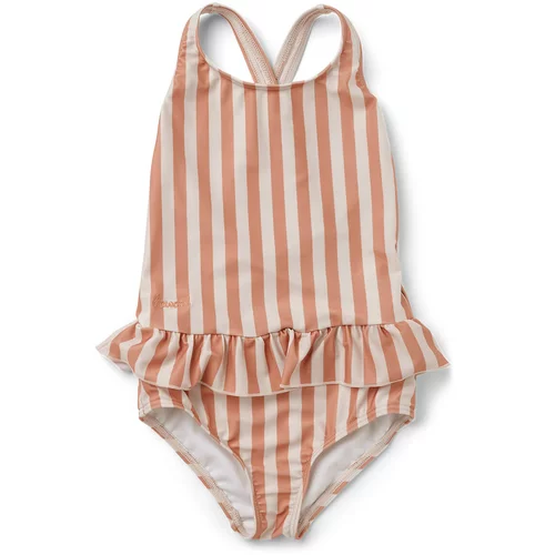 Liewood dječji kupaći kostim amara stripe coral blush/creme de la creme