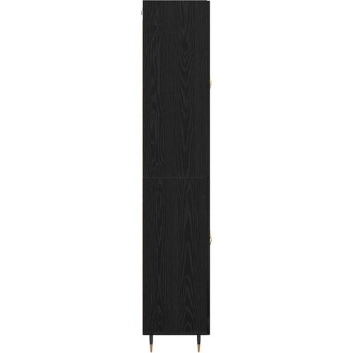  Kuhinjski ormarić 2 pcs Crni hrast 69 5 x 34 x 180 cm Konstruirano drvo Slike