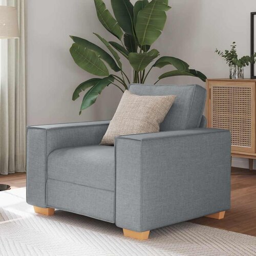 VidaXL Sofa fotelja svijetlo siva 60 cm tkanina Slike