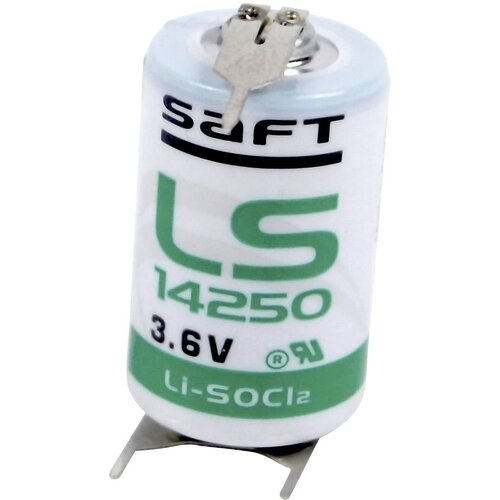SAFT Posebna litijeva baterija 1/2 AA 3 x spajkalni zatič +/-- 3.6 V 1200 mAh 1/2 AA (&Oslash; x V) 15 mm x 25 mm, (20439747) Cene
