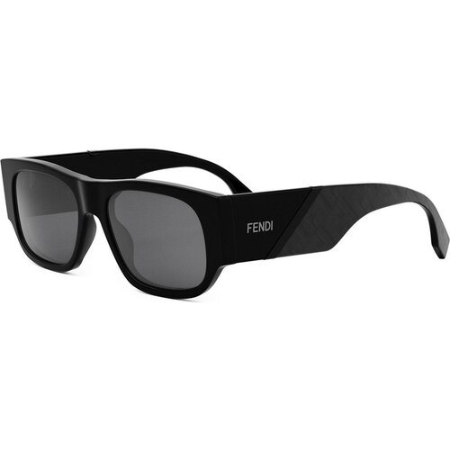 Fendi Diagonal Black Rectangular Sunglasses ONE SIZE (54) Črna/Siva Slike