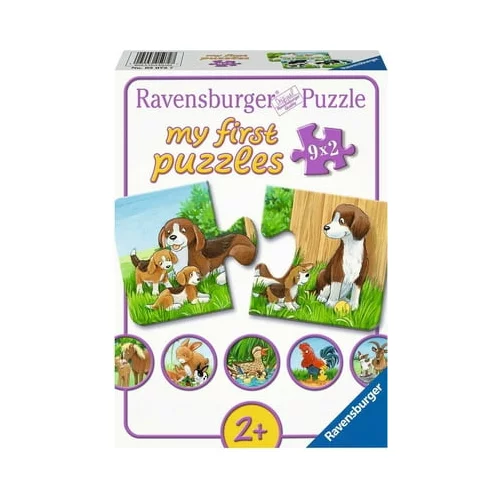 Ravensburger Puzzle - my first puzzle - Družina živali na kmetiji, 9 x 2 kosa